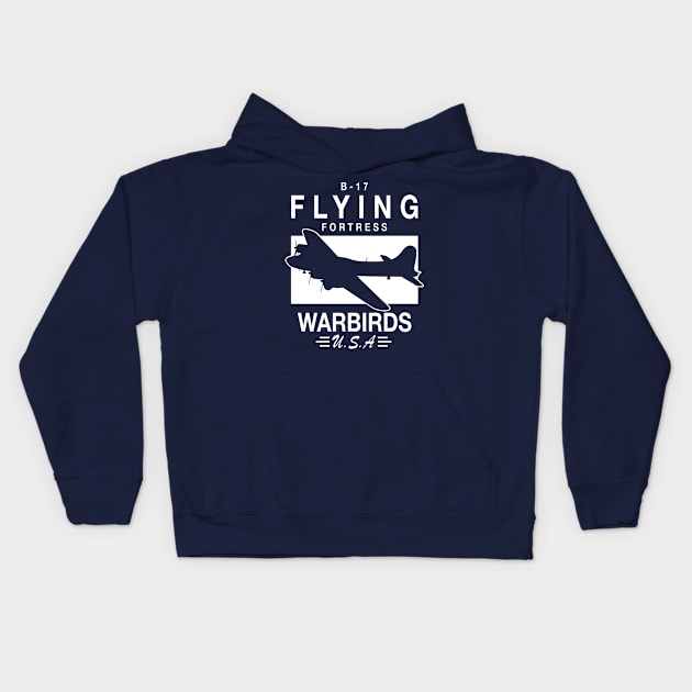 B-17 Flying Fortress Kids Hoodie by TCP